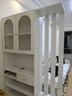 傲墨軒歐式實(shí)木鞋柜進(jìn)門(mén)入戶(hù)隔斷屏風(fēng)玄關(guān)柜家用客廳鞋柜掛衣架一體靠墻 奶油白+兩門(mén)+長(cháng)120【右換鞋凳】 曬單實(shí)拍圖