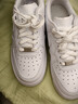 耐克NIKE板鞋女空軍一號AF1 AIR FORCE 1運動(dòng)鞋DD8959-100 白38.5 曬單實(shí)拍圖