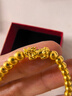 YINXIANGRONG黃金單個(gè)貔貅手鏈男女足金999轉運珠手串3D硬金本命年送男友禮物 單貔貅約0.11g支持多退少補 曬單實(shí)拍圖