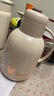 迪士尼保溫壺家用暖水壺熱水瓶暖壺暖瓶玻璃內膽按壓式 1.7L奶油白金 曬單實(shí)拍圖