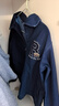 優(yōu)衣庫童裝男童女童針織工裝茄克/水洗產(chǎn)品外套夾克484846 67 海藍色 160 曬單實(shí)拍圖