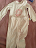 貝瑞加（Babyprints）嬰兒內衣套裝男女寶寶秋衣秋褲2件套純棉家居服上衣褲子 粉兔80 曬單實(shí)拍圖