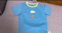 巴拉巴拉嬰兒t恤寶寶上衣男女童短袖夏季親膚舒適可愛(ài)萌 冰藍80938 90 曬單實(shí)拍圖