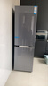 海爾（Haier）冰箱410升家用二門(mén)雙開(kāi)門(mén)零距離自由嵌入全空間保鮮一級雙變頻BCD-410WLHC214GXU1(灰)以舊換新 曬單實(shí)拍圖