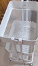 宜家（IKEA）拉斯克家居小推車(chē)置物架移動(dòng)茶水咖啡桌客廳廚房收納架 白色帶蓋小號 28*38*61cm 曬單實(shí)拍圖