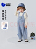 迷你巴拉（minibala）【軟牛仔】男童寶寶棉彈T恤牛仔背帶褲恐龍造型套裝 牛仔淺藍88101 90 曬單實(shí)拍圖