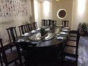 匯璟木業(yè) 橢圓電動(dòng)餐桌 自動(dòng)旋轉小火鍋傳送帶不銹鋼壽司餐桌臺  回轉傳遞 三朵花餐椅 曬單實(shí)拍圖