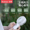 羽博（Yoobao）手持小風(fēng)扇usb迷你風(fēng)扇隨身便攜充電風(fēng)扇桌面小型風(fēng)扇學(xué)生辦公宿舍戶(hù)外風(fēng)扇 元氣藍【低噪大風(fēng)可立吹】 6000mAh 曬單實(shí)拍圖