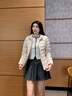 波司登（BOSIDENG）26春季女士輕薄羽絨服短款立領(lǐng)排骨條百搭外套B260135006 秘釉色-三防面料 S 160/84A 體重約100-110斤 曬單實(shí)拍圖