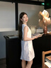 MUSINSA STANDARD韓國26春季新品女士圓領(lǐng)寬松簡(jiǎn)約款無(wú)袖連衣裙 白色（WH） M 曬單實(shí)拍圖