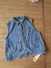 絲柏舍牛仔馬甲2026春夏新款女裝通勤水洗休閑條紋拼接上衣 曬單實(shí)拍圖