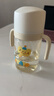 小土豆（potato）PPSU吸管奶瓶一歲以上大寶寶帶手柄重力球吸嘴330ml 奶油白 曬單實(shí)拍圖
