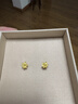 六福珠寶 足金梔子花黃金耳釘 計價(jià) G01G0027DS 約1.00克 曬單實(shí)拍圖