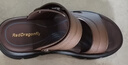 紅蜻蜓涼鞋男26夏季外穿涼拖軟底涼皮鞋中老年爸爸鞋WTT221182S棕色42 曬單實(shí)拍圖