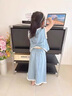 G.duck小黃鴨童裝女童夏裝套裝兒童牛仔衣服女寶寶夏季闊腿褲背心兩件套 淺藍色 110 （建議身高100cm 4-5歲）cm 曬單實(shí)拍圖