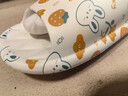 DFBK德國孕婦專(zhuān)用防滑拖鞋室內家居浴室洗澡eva不臭腳靜音家用涼拖鞋 印花兔子R11級防滑標準 38-39 曬單實(shí)拍圖