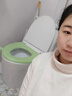 日本品牌進(jìn)口馬桶硅膠坐墊四季通用防水免洗坐便墊v型夏季家用泡 抹茶綠【1個(gè)裝】防水免洗四季通 曬單實(shí)拍圖