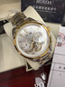 勞力士風(fēng)男士全自動(dòng)機械表鏤空陀飛輪防水夜光商務(wù)高端男表專(zhuān)用 間金白面 曬單實(shí)拍圖