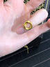 中國黃金（CHINA GOLD）黃金莫比烏斯環(huán)吊墜足金簡(jiǎn)約百搭掛墜送女友老婆女神節禮物 足金莫比烏斯吊墜約0.18g【贈銀鏈】 曬單實(shí)拍圖