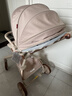 XUM嬰兒車(chē)嬰兒推車(chē)0-6歲用折疊可坐可躺帶減震遛娃神器雙向溜娃車(chē) 六重減震|加高防護|全棚 卡其色 曬單實(shí)拍圖