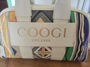 COOGI【祝緒丹同款】包包女款輕奢女士手提斜挎托特包女情人節生日禮物 米白色【頭層牛皮】 曬單實(shí)拍圖