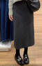 雪茜曼復古高腰a字垂感毛呢半身裙女春秋2026新款中長(cháng)款包臀小個(gè)子裙子 曬單實(shí)拍圖