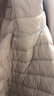 鴨鴨佟麗婭同款輕薄羽絨羽絨服女新款短款修身城市輕戶(hù)外秋冬外套KXM 米白色 L 曬單實(shí)拍圖