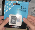 金士頓（Kingston）64GB TF（MicroSD）存儲卡 內存卡U3 V30 A2 4K 適配大疆Pocket 3/Action 5/無(wú)人機/運動(dòng)相機/監控 曬單實(shí)拍圖