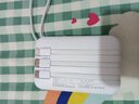 MIORWOOR【3C認證丨可上飛機】充電寶大容量20000毫安電池超薄小巧便攜自帶線(xiàn)三合一超級快充適用于華為 白色【旗艦版】3C認證丨自帶四線(xiàn)丨升級芯片 20000mAH 曬單實(shí)拍圖