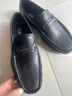 海瀾之家HLA休閑皮鞋男套腳軟底透氣樂(lè )福豆豆鞋HAAPXM1EAL058 黑色 43 曬單實(shí)拍圖