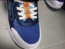 特步（XTEP）兒童童鞋男童大童魔術(shù)貼時(shí)尚運動(dòng)跑鞋 深邃藍/特步白 38碼 曬單實(shí)拍圖