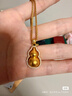 老鋪黃金古法手工足金項鏈·葫蘆1號鉆飾吊墜（金鏈款·中號） 新款中號肖邦鏈款金重約18.2g 曬單實(shí)拍圖