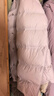 香影粉色輕薄羽絨服女短款2025冬季新款格子拼接90白鴨絨圓領(lǐng)外套 淺粉 XL 170/92A/125-140斤 曬單實(shí)拍圖