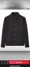 卡賓（CABBEEN）【十字紋提花】卡賓行政夾克男裝秋季襯衫型翻領(lǐng)上衣高級襯衣外套 煤黑色01 L /175/50 曬單實(shí)拍圖