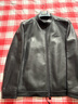 柒牌【綿羊皮】男裝真皮皮衣立領(lǐng)拉鏈商務(wù)朋克防風(fēng)外套男 曬單實(shí)拍圖