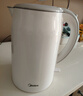 美的（Midea）電熱水壺養生母嬰級316L內膽雙層無(wú)縫一體家用燒水壺1.7L大容量自動(dòng)智能斷電泡茶 SH17M301PRO 曬單實(shí)拍圖