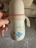 貝親（Pigeon）寶寶兒童彩繪保溫杯水杯保溫奶瓶吸管學(xué)飲杯防嗆防漏300ml 12月+ 曬單實(shí)拍圖