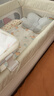 karmababy卡曼嬰兒床多功能可移動(dòng)折疊無(wú)縫拼接床搖籃床便攜新生兒寶寶床 4D床墊+蚊帳+搖桿+置物籃+尿布臺 曬單實(shí)拍圖