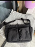 優(yōu)衣庫男裝女裝休閑挎包單肩包防潑水背包26春夏新款481630 481630/09黑色 均碼(33.5 × 11 × 26.5 cm ) 曬單實(shí)拍圖