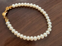 周大生【生日禮物】足金珍珠手鏈淡水珠手串蝴蝶結黃金手飾送女生 曬單實(shí)拍圖