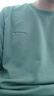 探路者（TOREAD）T恤 男士戶(hù)外彈力圓領(lǐng)純色衛衣長(cháng)袖T恤TAJJCK91969 灰湖綠(男) L 曬單實(shí)拍圖