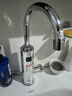 飛羽【京喜甄選】電熱水龍頭即熱式304不銹鋼快速加熱水龍頭速熱廚寶 KP18科幻銀【免費安裝/一年換新】 曬單實(shí)拍圖