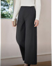 香影白色窄版闊腿褲女垂感2026春季新款通勤高腰直筒褲九分法棍褲 中灰 M 160/64A/95-110斤 曬單實(shí)拍圖