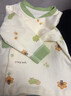 嬰兒純棉長(cháng)袖秋衣單件上衣春秋新生兒衣服男女寶寶秋季斜開(kāi)打底衣 綠色 蘋(píng)果樹(shù) 66 曬單實(shí)拍圖