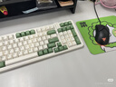 阿斯盾（AUSDOM）HOLA108無(wú)線(xiàn)鍵盤(pán)鼠標套裝辦公游戲鍵鼠一拖二2.4G全鍵無(wú)沖筆記本電腦高顏值機械鍵盤(pán)套裝108鍵綠白 曬單實(shí)拍圖