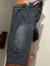 夏季薄款彈力牛仔七分褲男士寬松透氣休閑短褲松緊腰耐磨過(guò)膝中褲 E078藍灰色 薄款 【特價(jià)清倉款】 2XL 曬單實(shí)拍圖