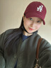 MLB帽子男女棒球帽新年騏驥紅軟頂生日禮物3ACP6601N-07RDS 曬單實(shí)拍圖