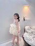G.duck小黃鴨童裝公主裙女童連衣裙夏季兒童生日禮服女寶寶蓬蓬裙演出服 后背愛(ài)心禮服裙 90 尺碼1~2歲【 80-90cm】cm 曬單實(shí)拍圖