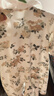 童泰（TONGTAI）嬰兒連體衣春秋季純棉女寶寶衣服新生兒哈衣爬服花邊睡衣白色73cm 曬單實(shí)拍圖