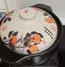 康舒砂鍋家用燃氣燉鍋陶瓷煲仔飯燉湯鍋大容量耐高溫干燒不裂沙鍋 萬(wàn)事如意燉煲適合3-5人用 3.8L 曬單實(shí)拍圖